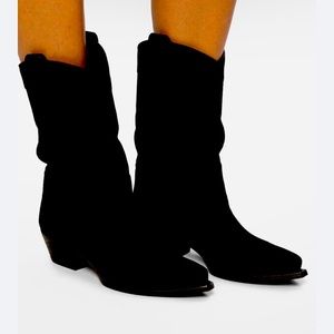 Saint Laurent Western Lucas Nero boots Size 8